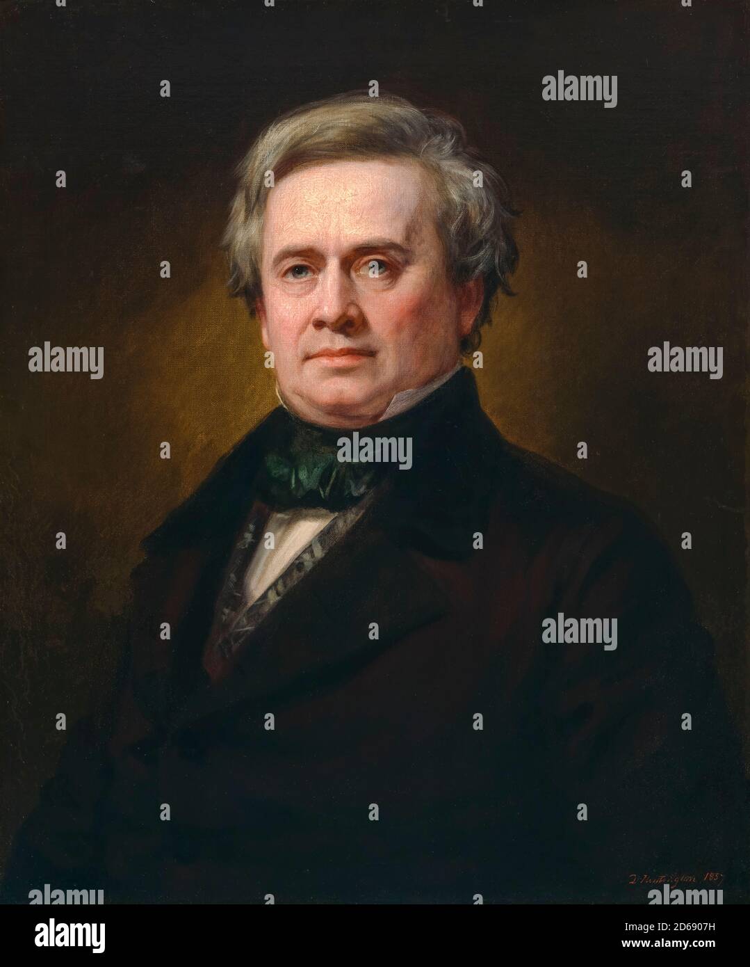 Joseph Henry (1797-1878), American scientist and First Secretary of the Smithsonian Institution, portrait painting by Daniel Huntington, 1857 Stock Photo