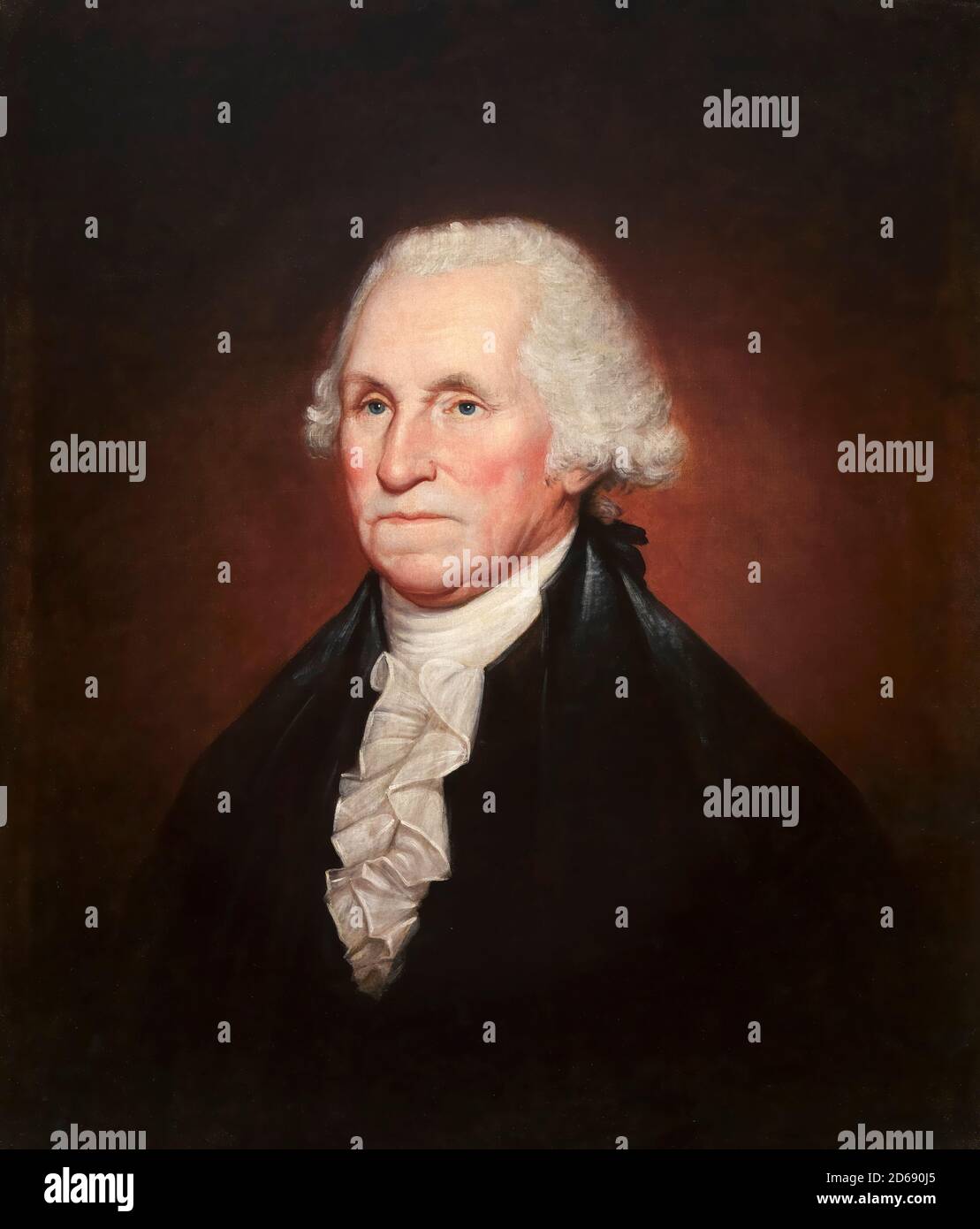 George Washington (1732-1799), First President of the United States, portrait painting by Rembrandt Peale, 1795 Stock Photo