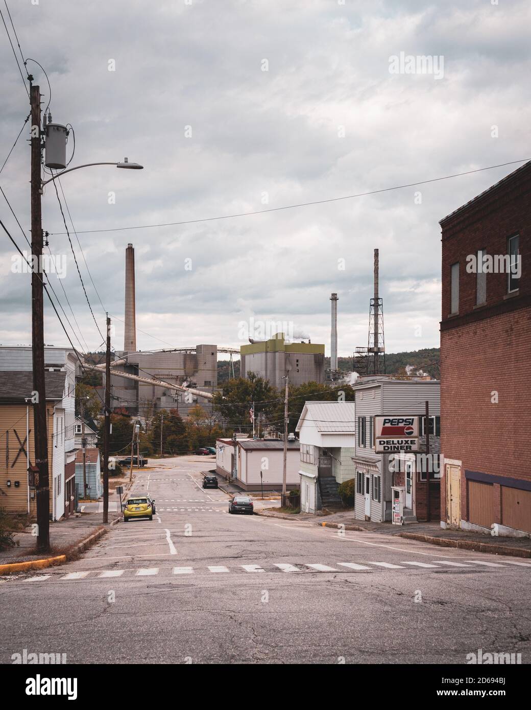 Oxford Avenue, in Rumford, Maine Stock Photo Alamy
