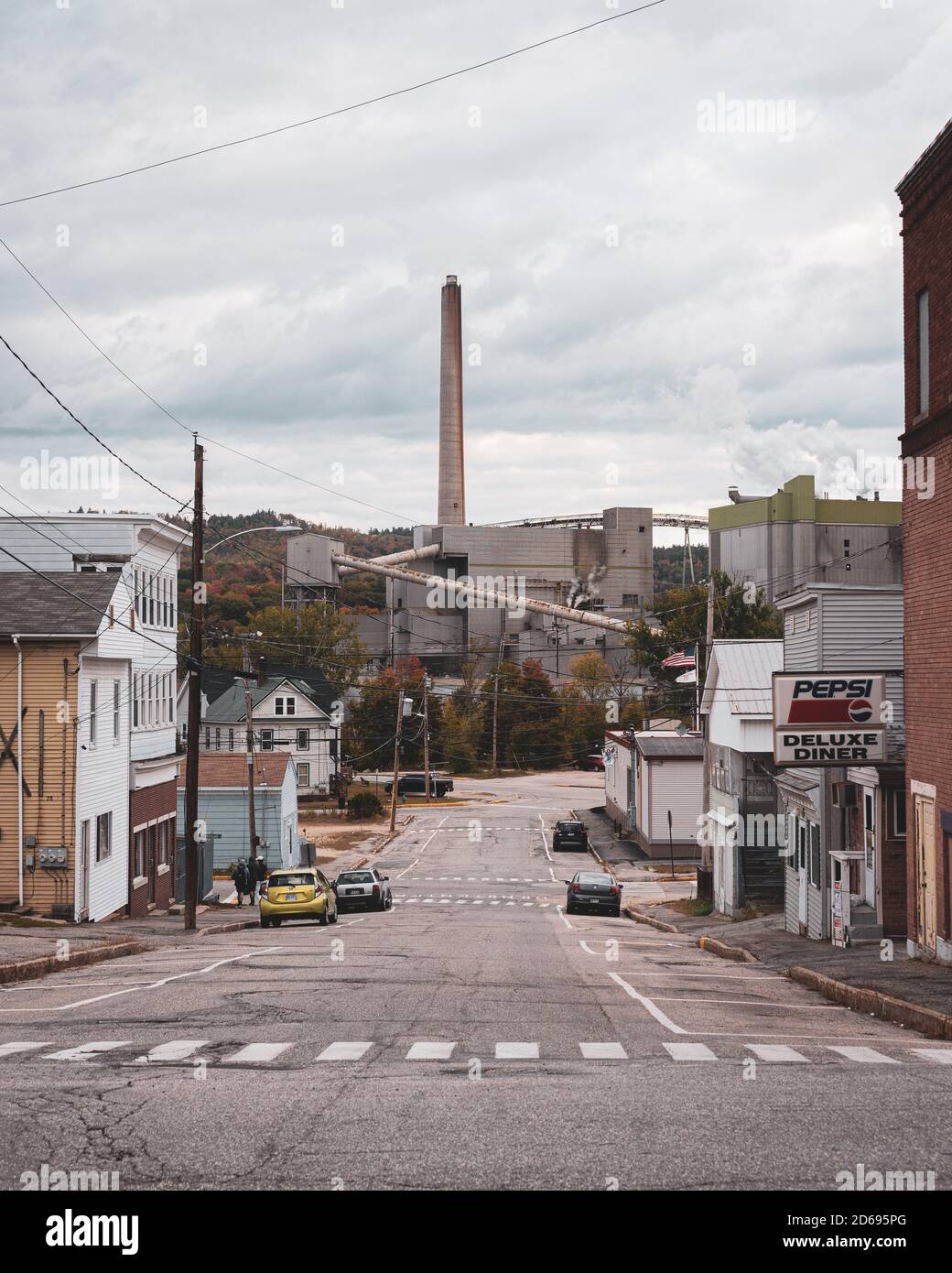 Oxford Avenue, in downtown Rumford, Maine Stock Photo Alamy