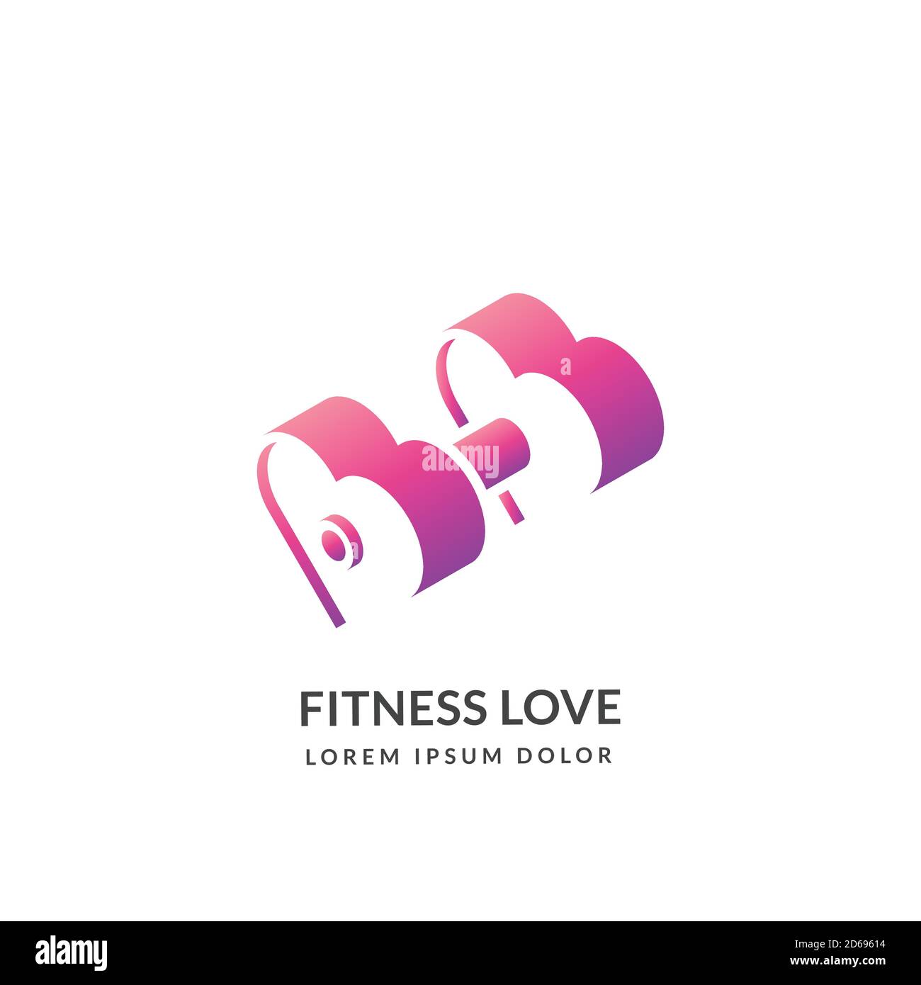 Fitness and gym, vector logo sign or emblem design template, isolated