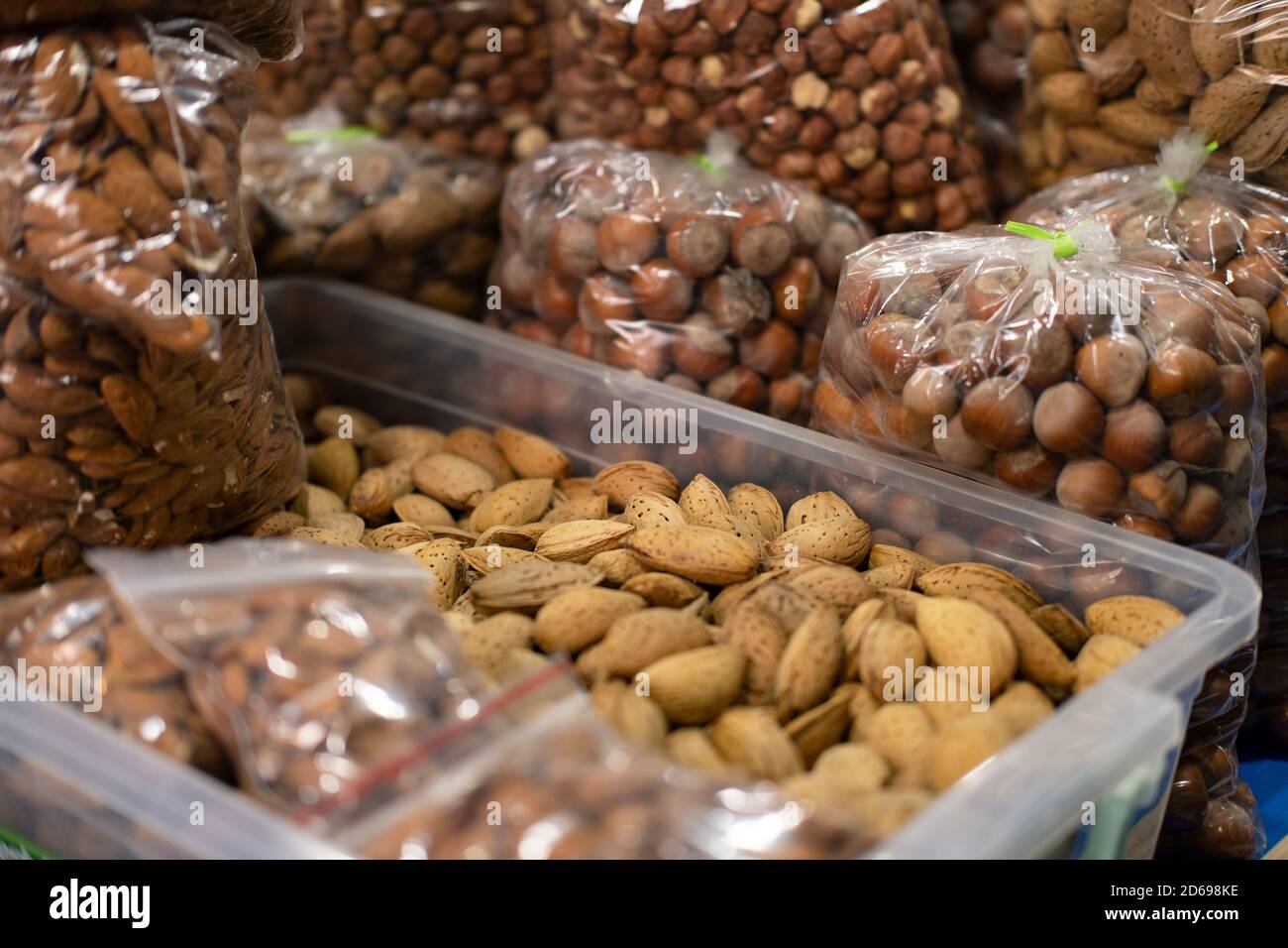 Nut Shop Display Of Nuts High Resolution Stock Photography and Images