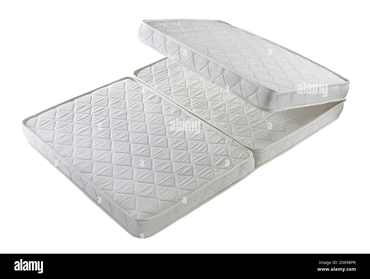 Foldable mattress isolated on white background Stock Photo