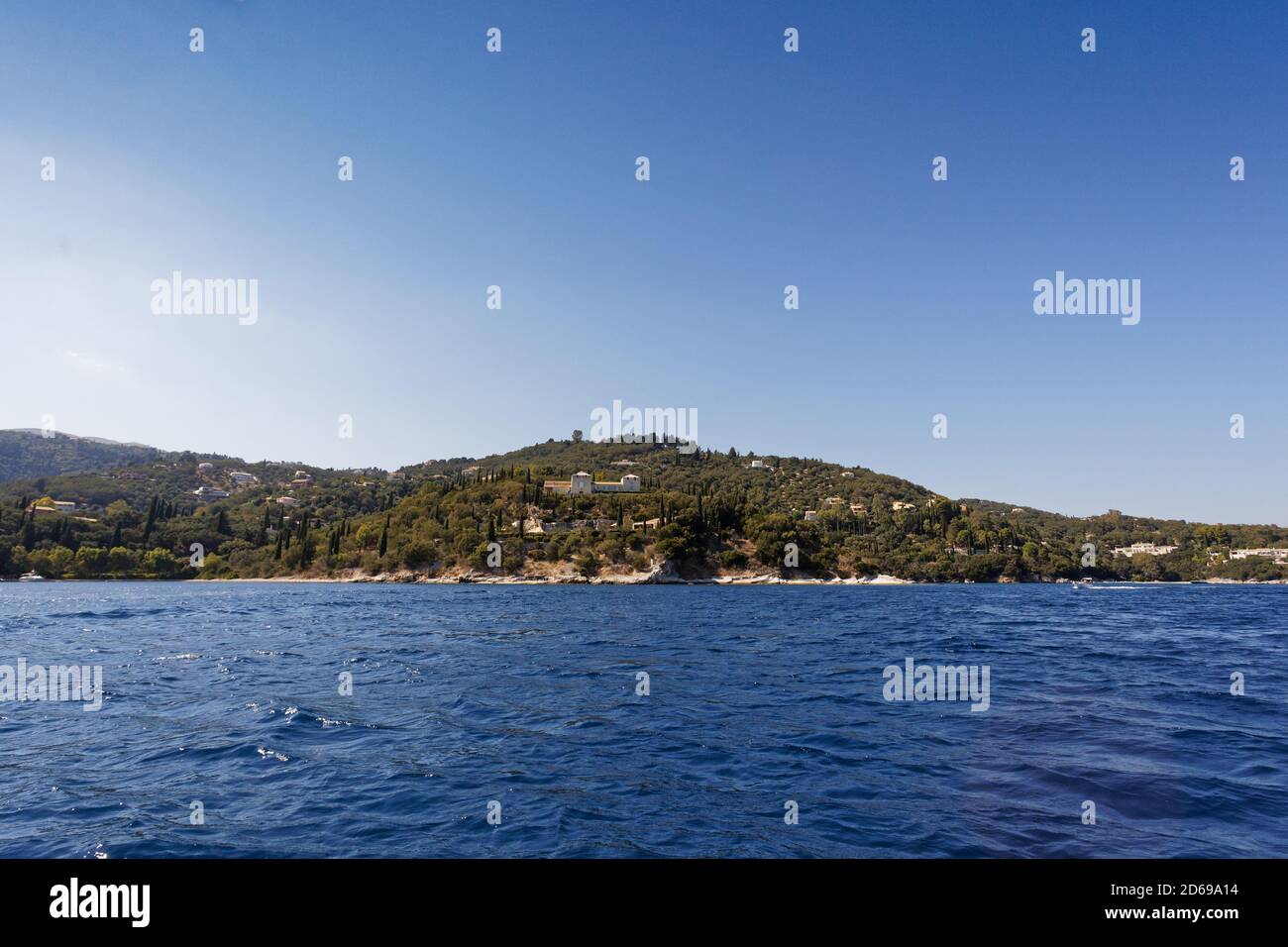 The Rothschild Estate in Corfu, Greece. Sunday 06 September 2020 Stock