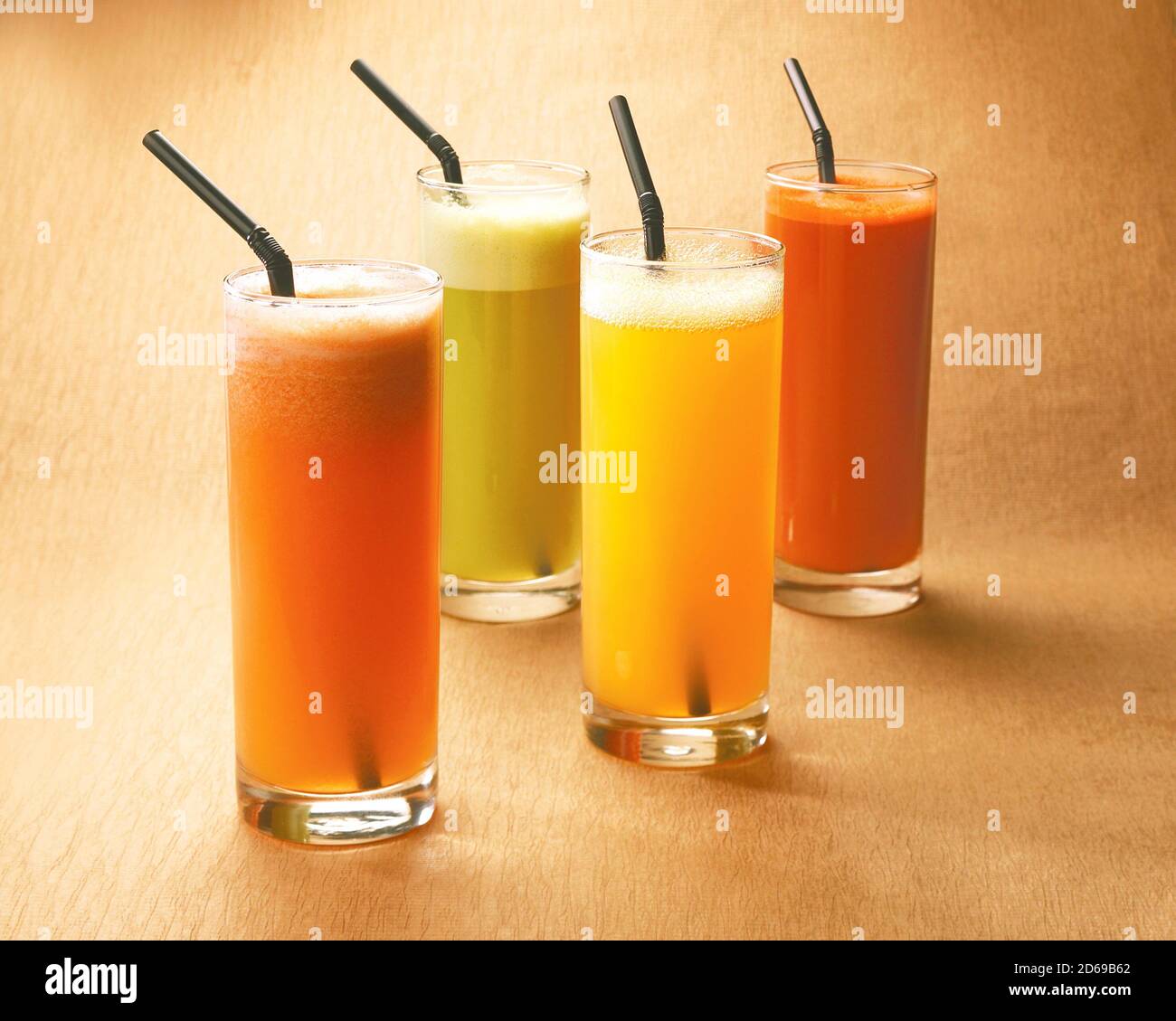 Various freshly squeezed fruits juices Stock Photo Alamy
