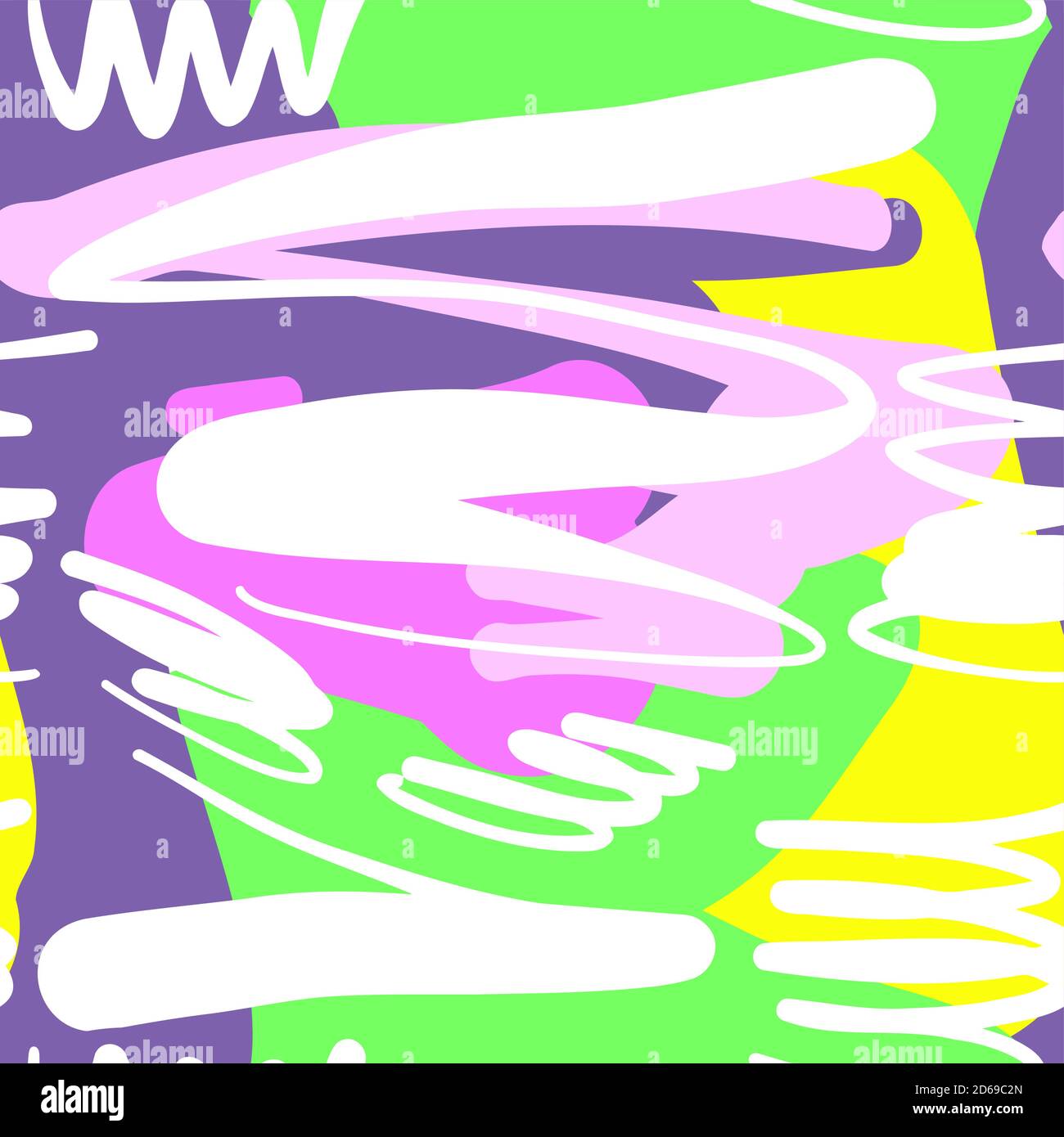 Abstract background seamless pattern , vector illustration . Free hand ...