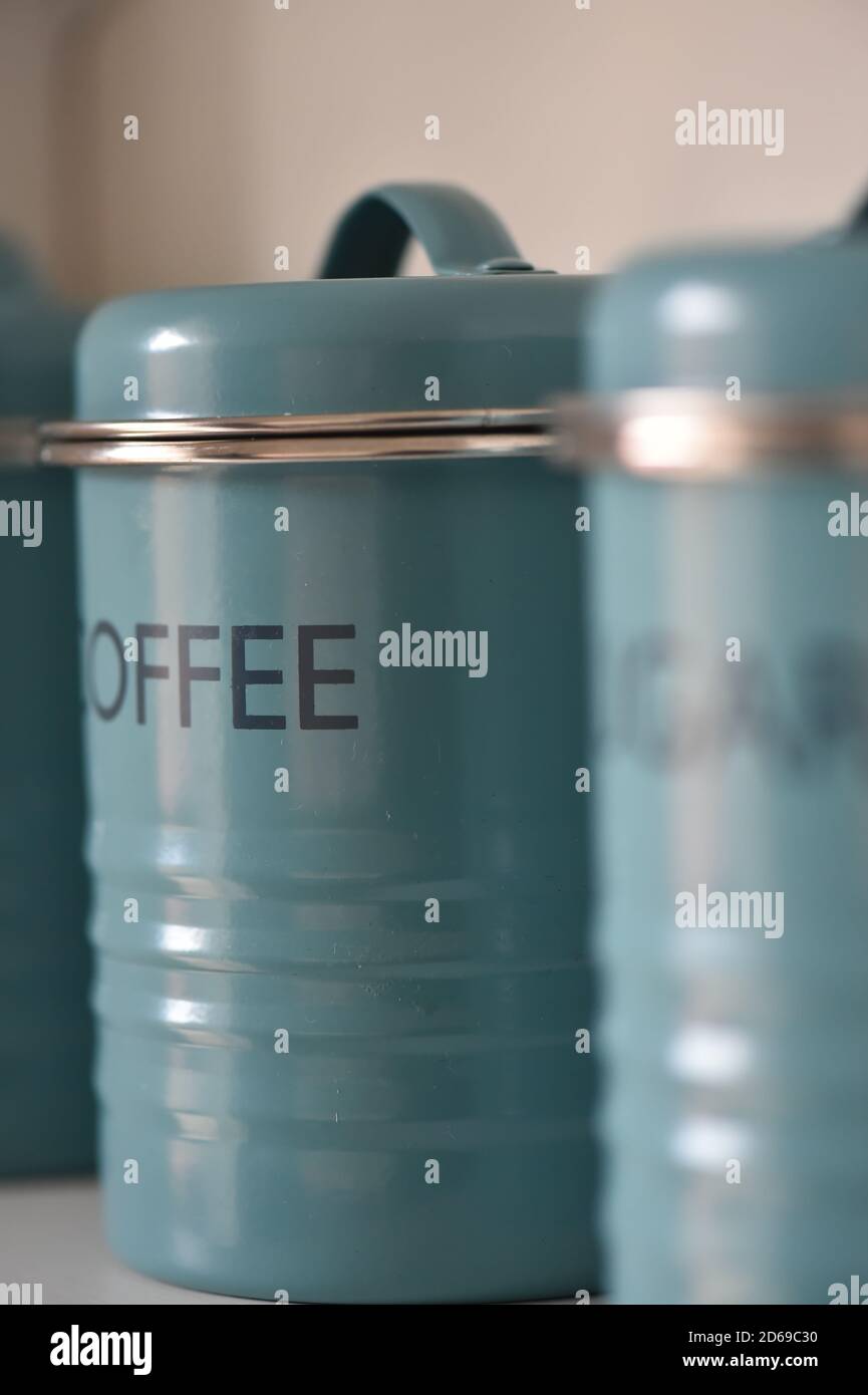 Kitchen utensils and containers Stock Photo Alamy