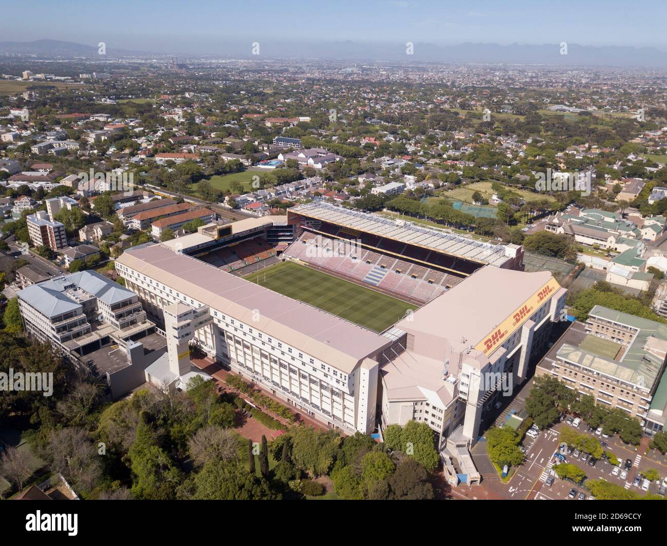 15 October 2020 - Cape Town, South Africa: Newlands rugby stadium in Cape Town, South Africa Stock Photo
