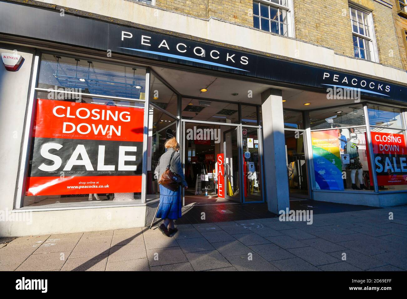 A branch of the women's clothing store BonMarche, part of the failed  Peacocks group of stores, about to close down, UK Stock Photo - Alamy