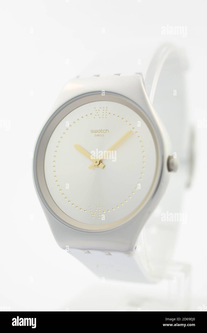 New York, NY, USA 07.10.2020 - Swatch cheapest fashion swiss made ...
