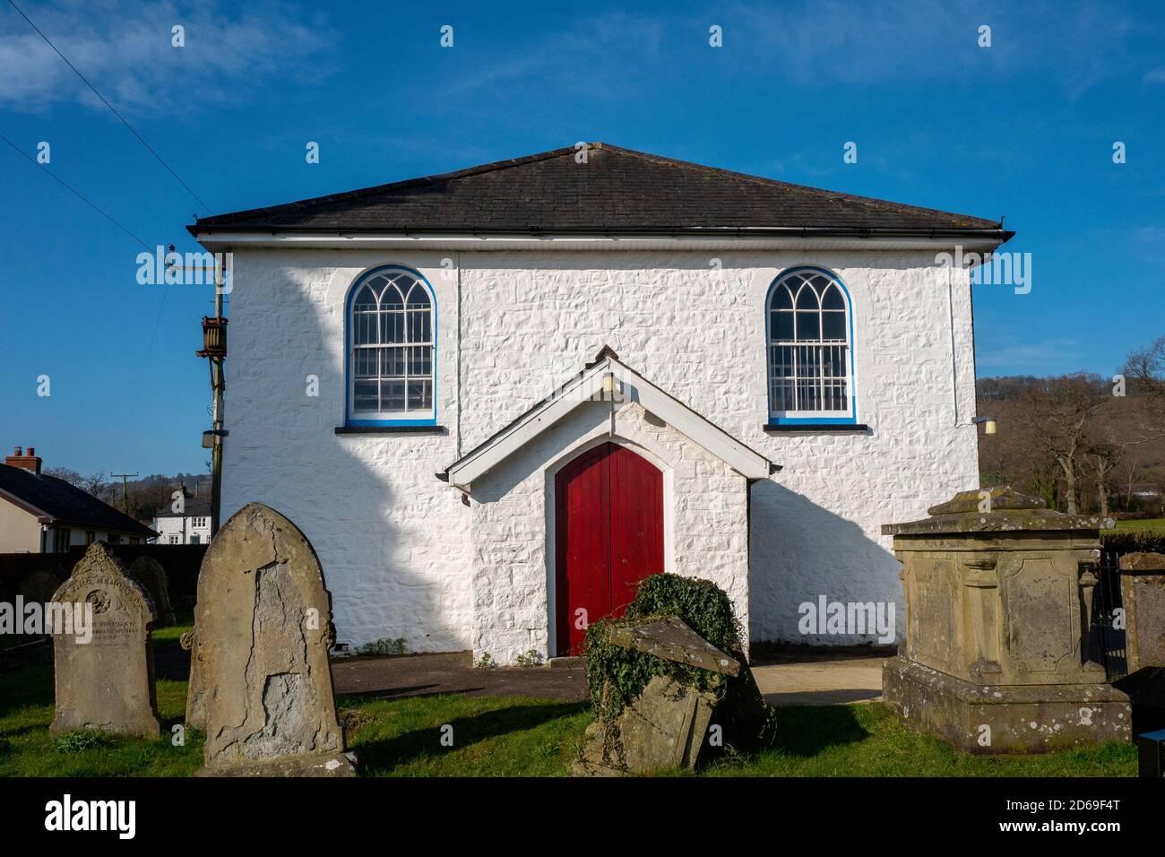 Saron Chapel, Goytre Fawr, Monmouthshire Stock Photo