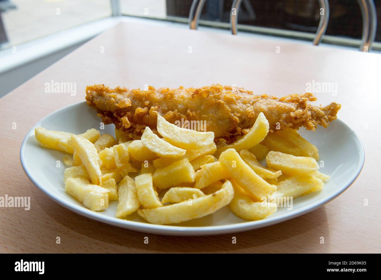 9 October 2020: Bridlington, East Yorkshire.Fish and Chips. Picture: Sean Spencer/Hull News & Pictures Ltd 01482 210267/07976 433960 www.hullnews.co.u Stock Photo