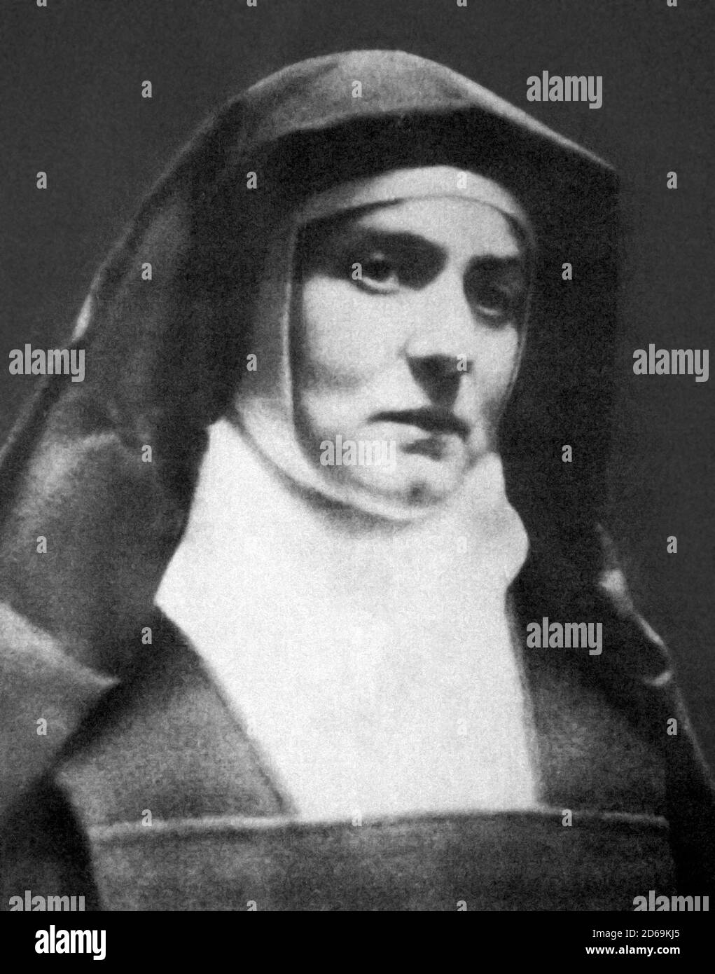 Edith Stein. Portrait of the German Jewish philosopher, Edith Stein (1891-1942), who converted to Catholicism, photo c.1938. Her religious name was Teresia Benedicta a Cruce, also known as St. Edith Stein or St Teresia Benedicta of the Cross. Stock Photo