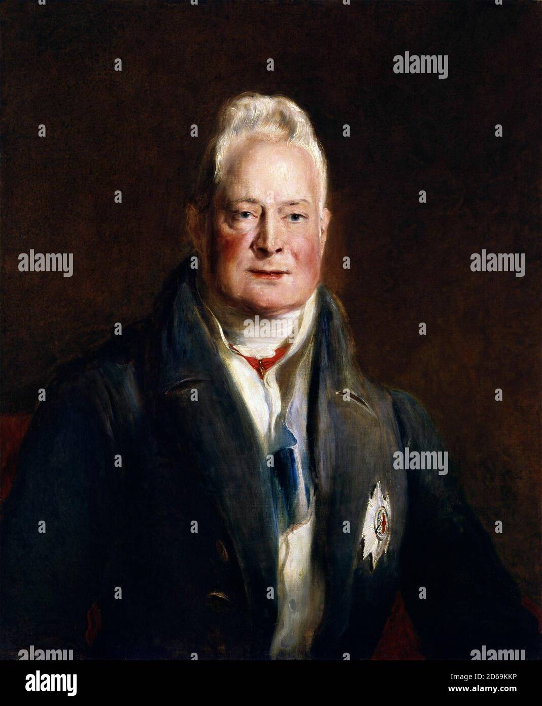 William IV. Portrait of King William IV (William Henry; 1765-1837) by David Wilkie, oil on canvas, c.1837. Stock Photo