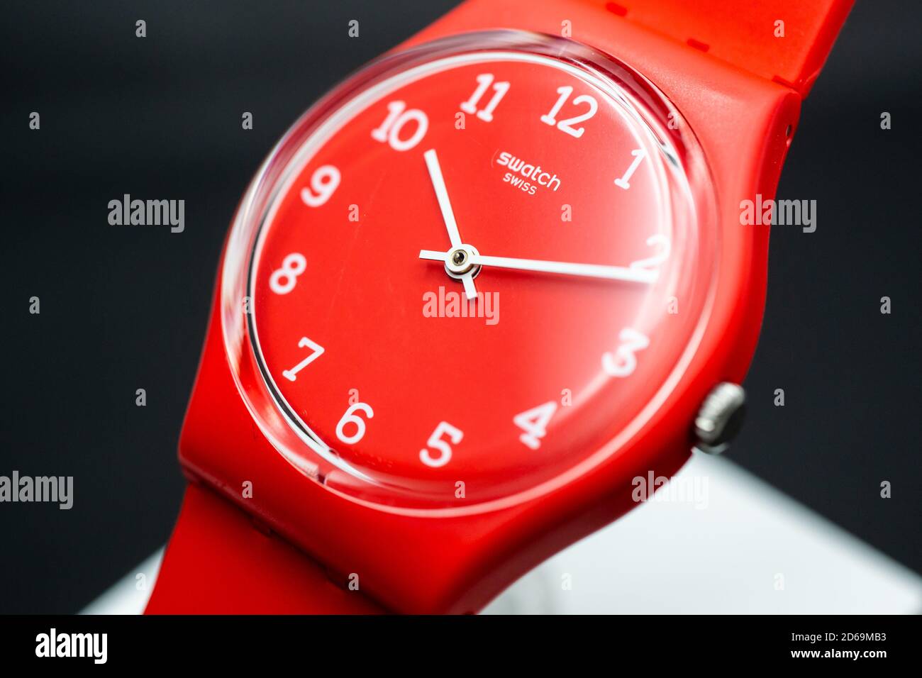 Plastic quartz watch made by swatch hi-res stock photography and images -  Alamy
