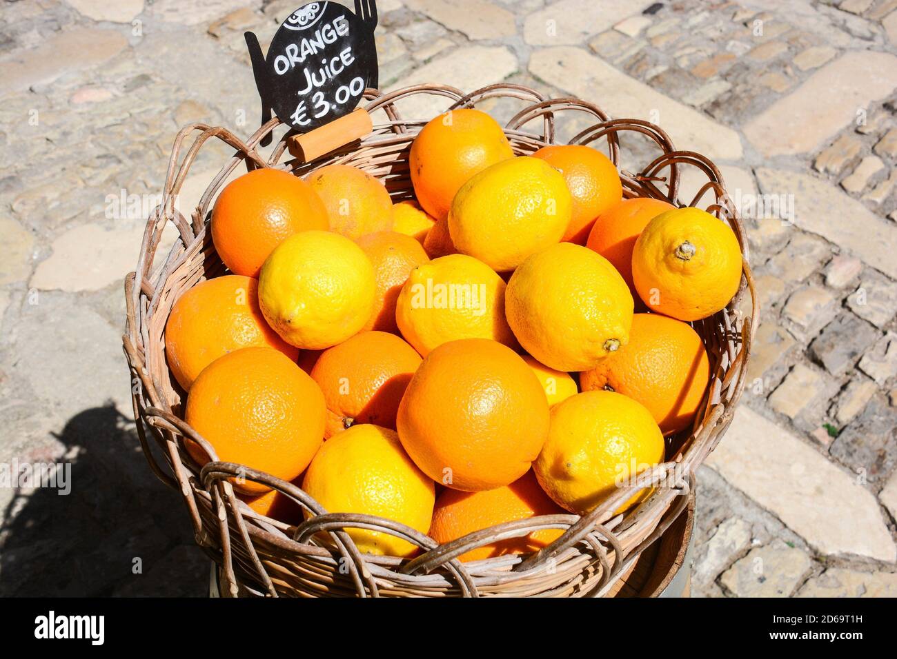Genuine orange fruits of italy. Stock Photo