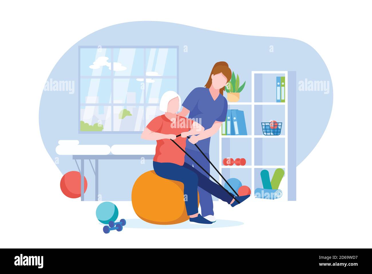 Patient physiotherapy clinic Stock Vector Images Alamy