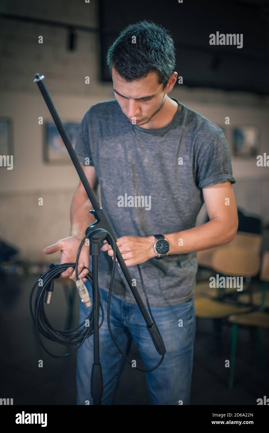 Sound engineer theatre hi-res stock photography and images - Alamy