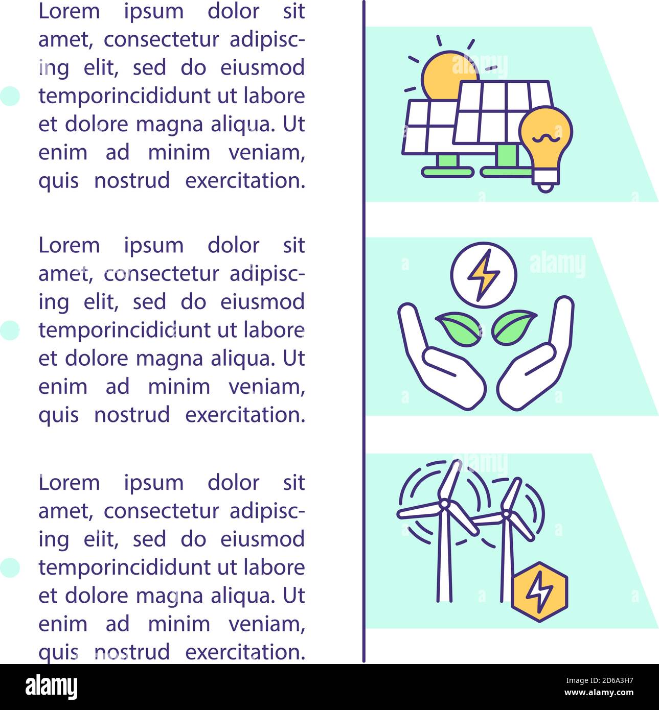Renewable power resources concept icon with text Stock Vector Image ...