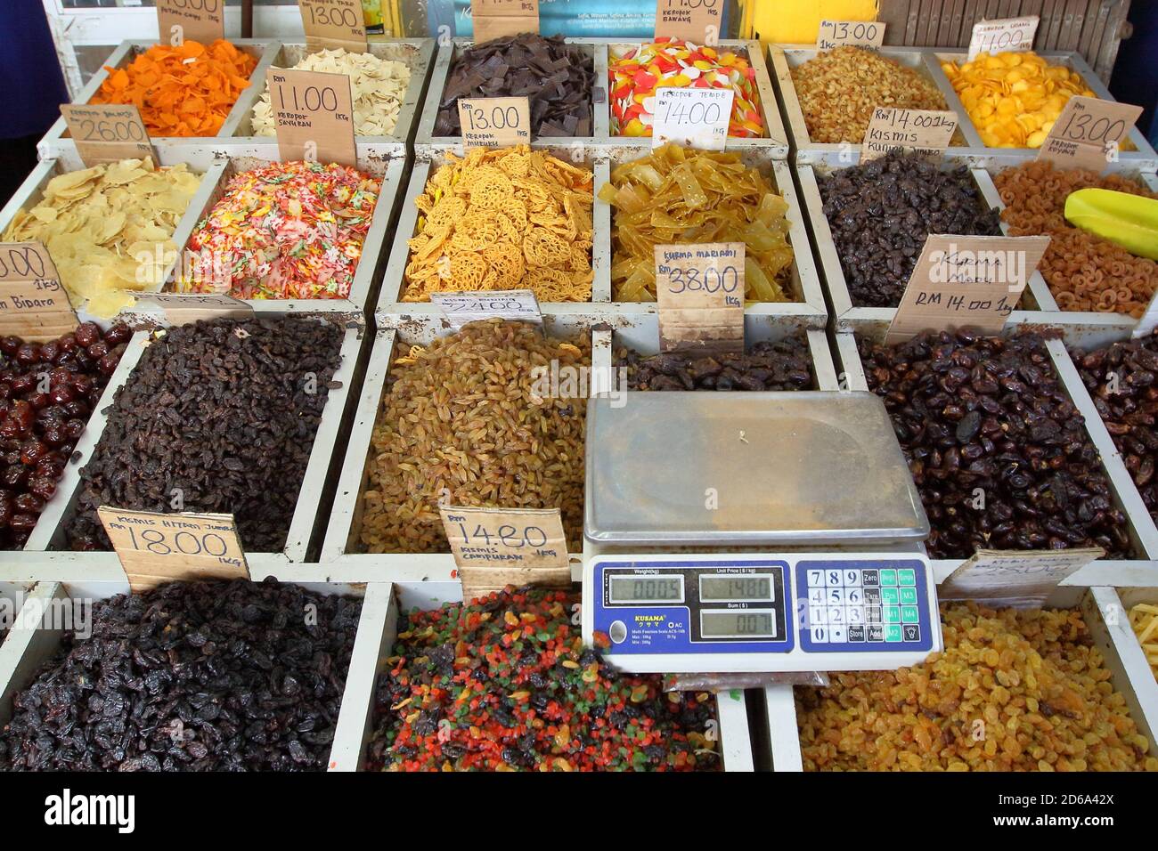 Spice shop in Old town, Kuching, Sarawak, Malaysia, Asia Stock Photo