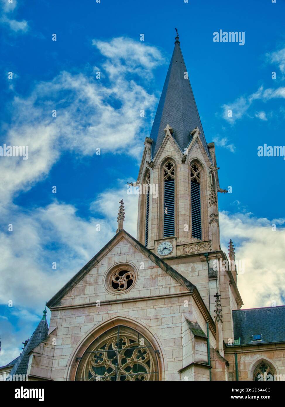 Saint-Jean-Baptiste Cathedral, Lyon, Auvergne-Rh™ne-Alpes, France. Stock Photo