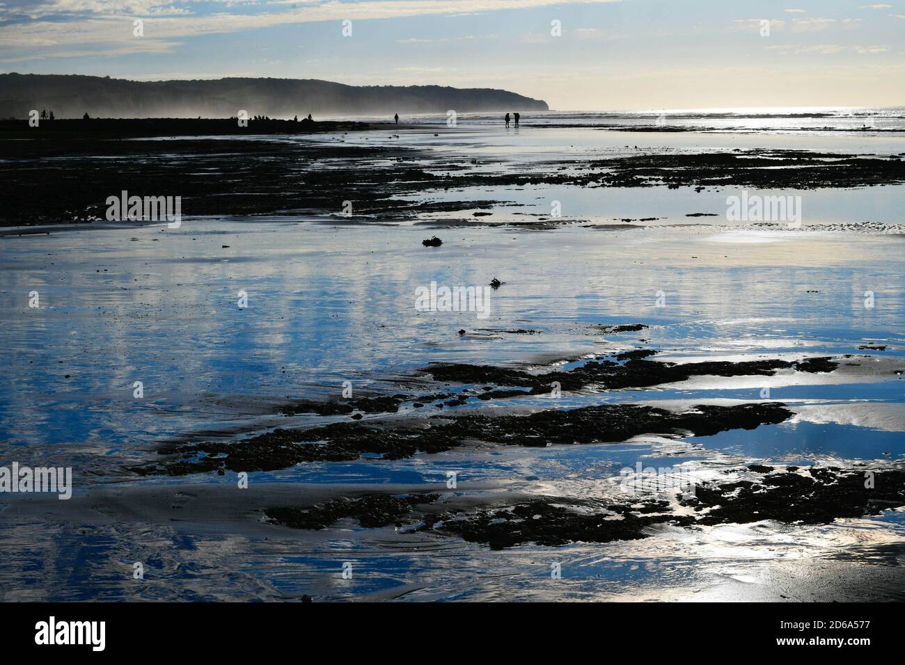 Dieppe, Haute-Normandie, reflections in sea, France. Stock Photo
