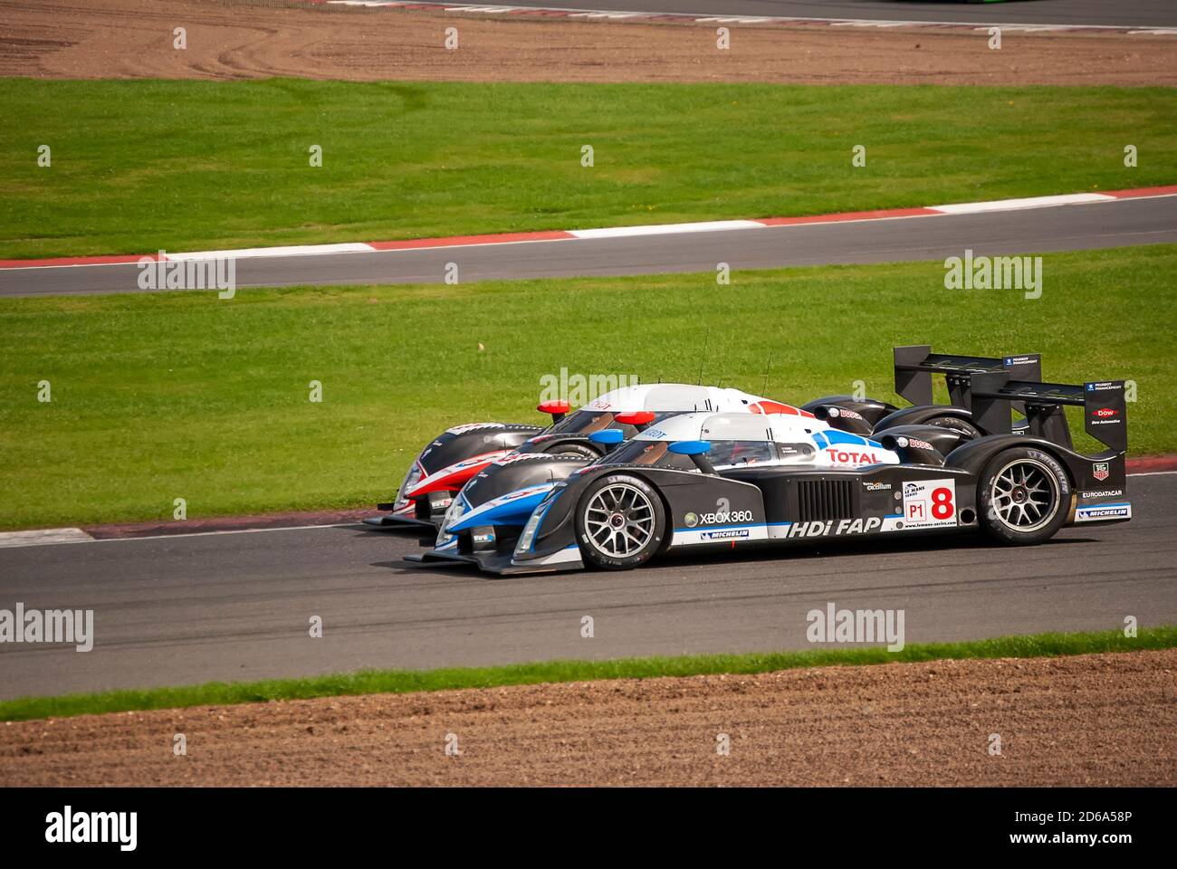 Le Mans Series racing at Silverstone in the UK Stock Photo