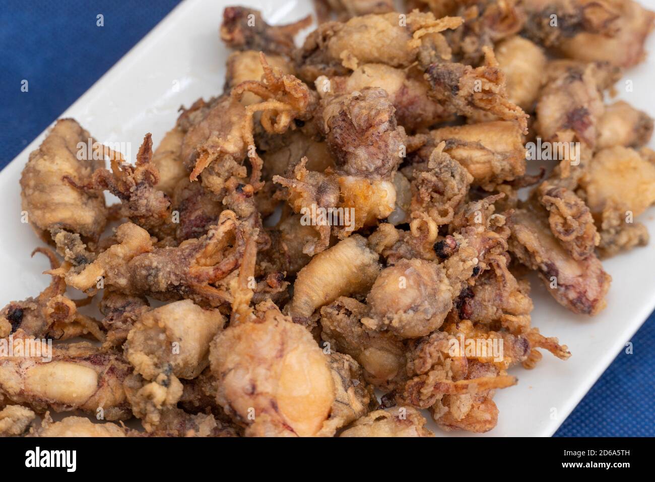 Seafood Fried Calamari. Deepfried Squid Spanish tapas Stock Photo Alamy