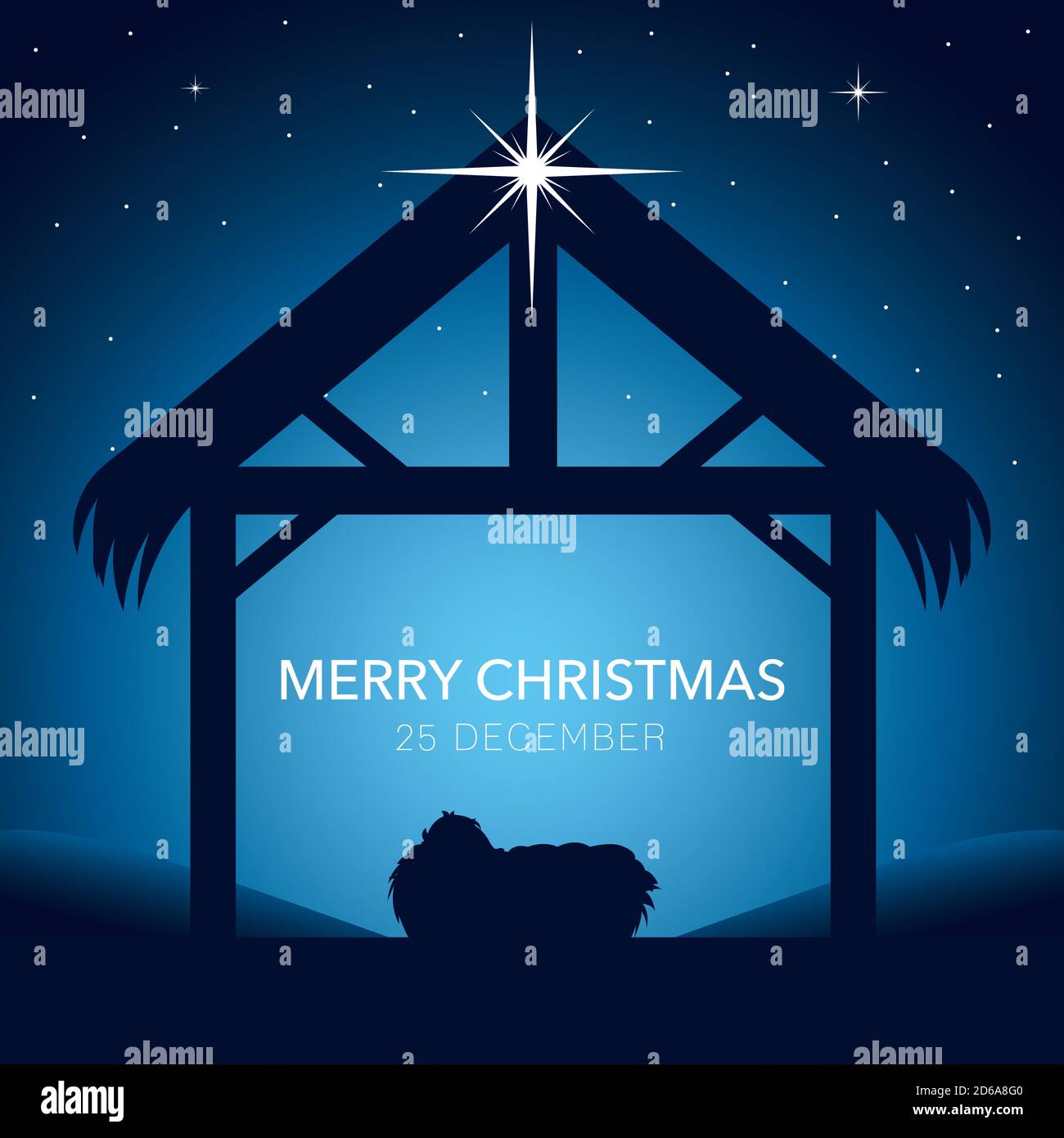 nativity, merry christmas baby Jesus in the manger vector ...