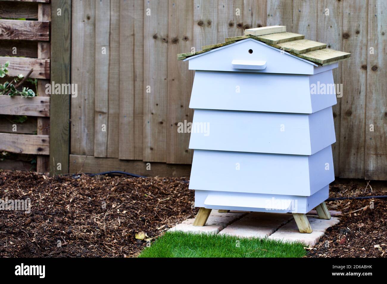 Beehive Style Garden Storage Stock Photo