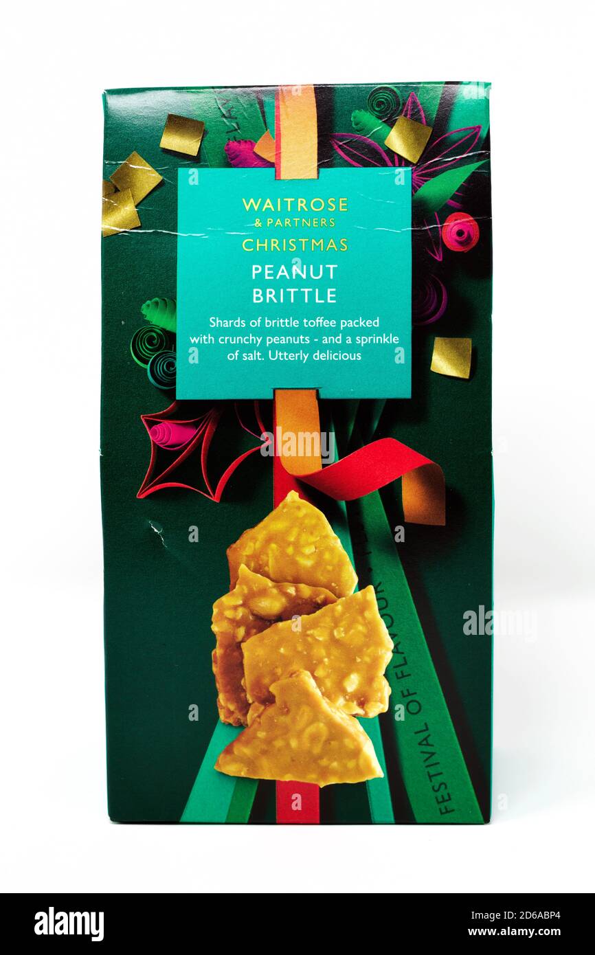 Waitrose Christmas Peanut Brittle Stock Photo Alamy