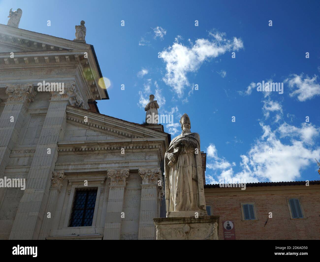 The beautiful old city of Urbino. Region Marche, Province Pesaro and Urbino (PU), Urbino, Italy. 09/09/2019 Stock Photo