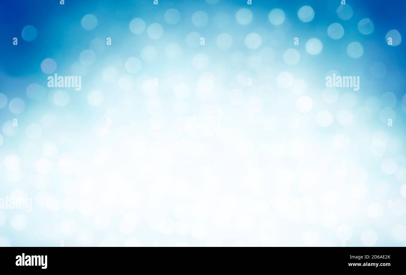 Christmas and New Year holidays blurred blue sparkles background ...
