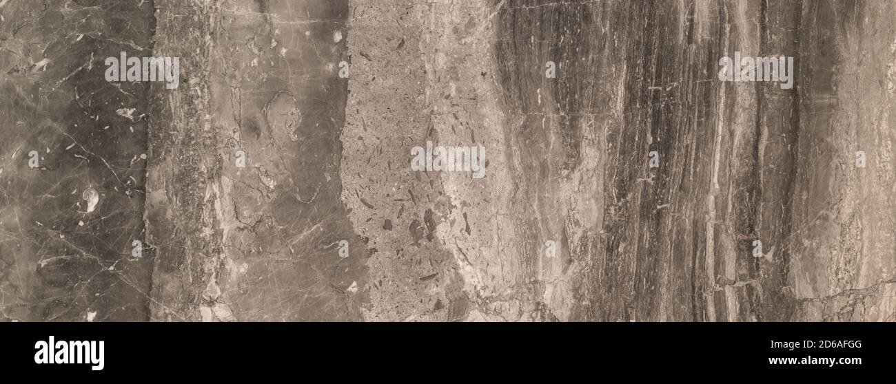 Brown marble effect texture background. Wall pattern banner. Stock Photo