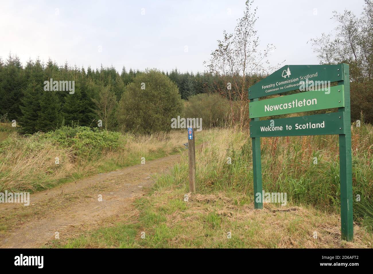 The Anglo-Scottish border. Great Britain. UK Stock Photo - Alamy