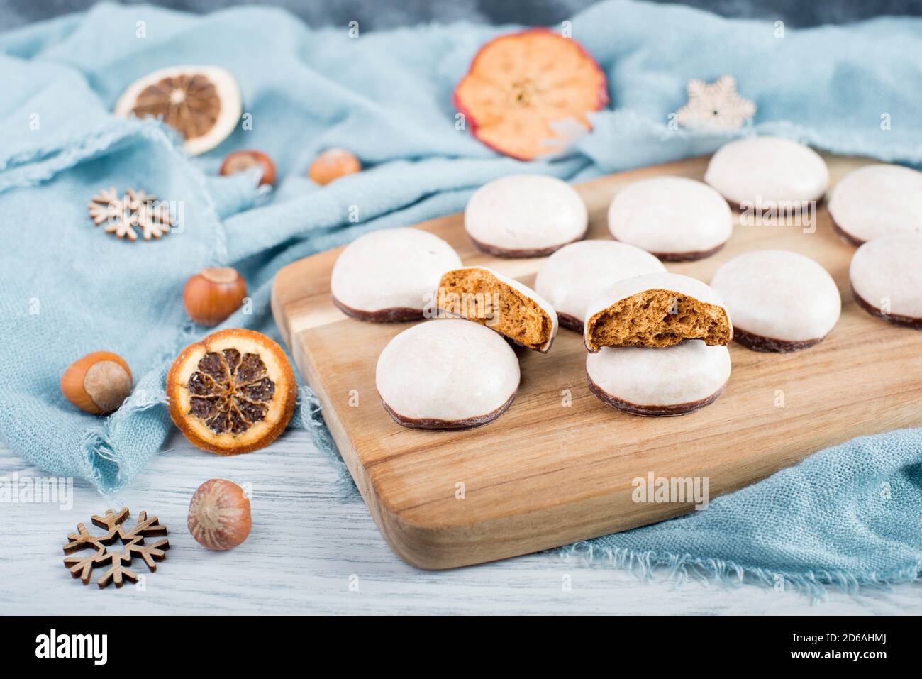 Pepper nuts, traditional german christmas sweets, nuremberg gingerbread