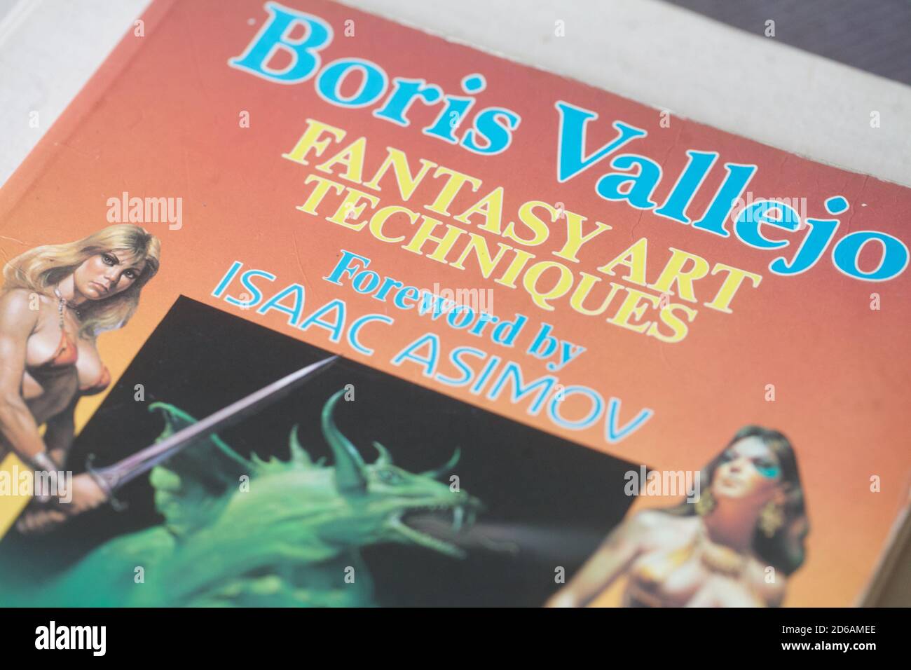 Boris Vallejo, book on fantasy painting Stock Photo