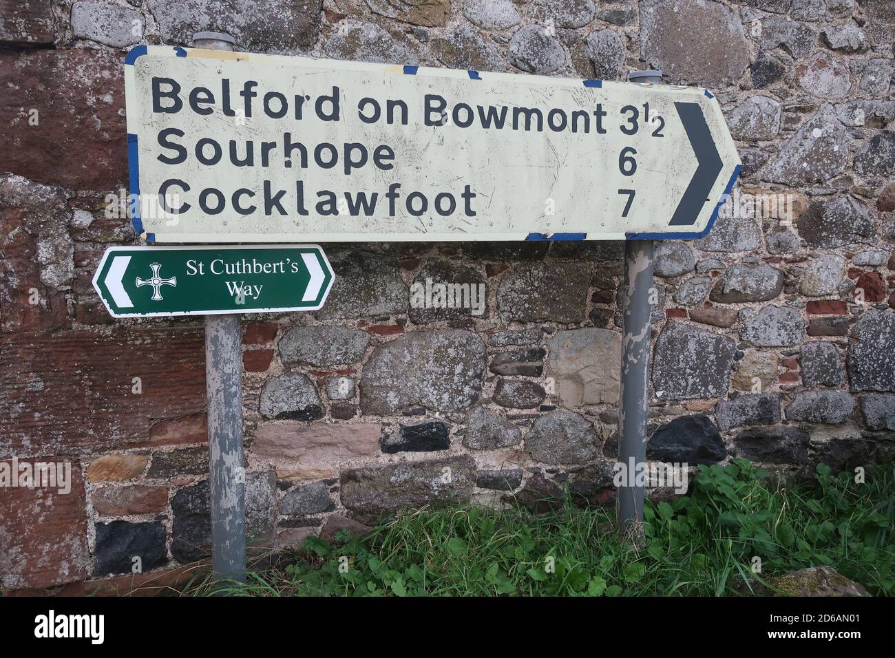 The Anglo-Scottish border. Great Britain. UK Stock Photo - Alamy