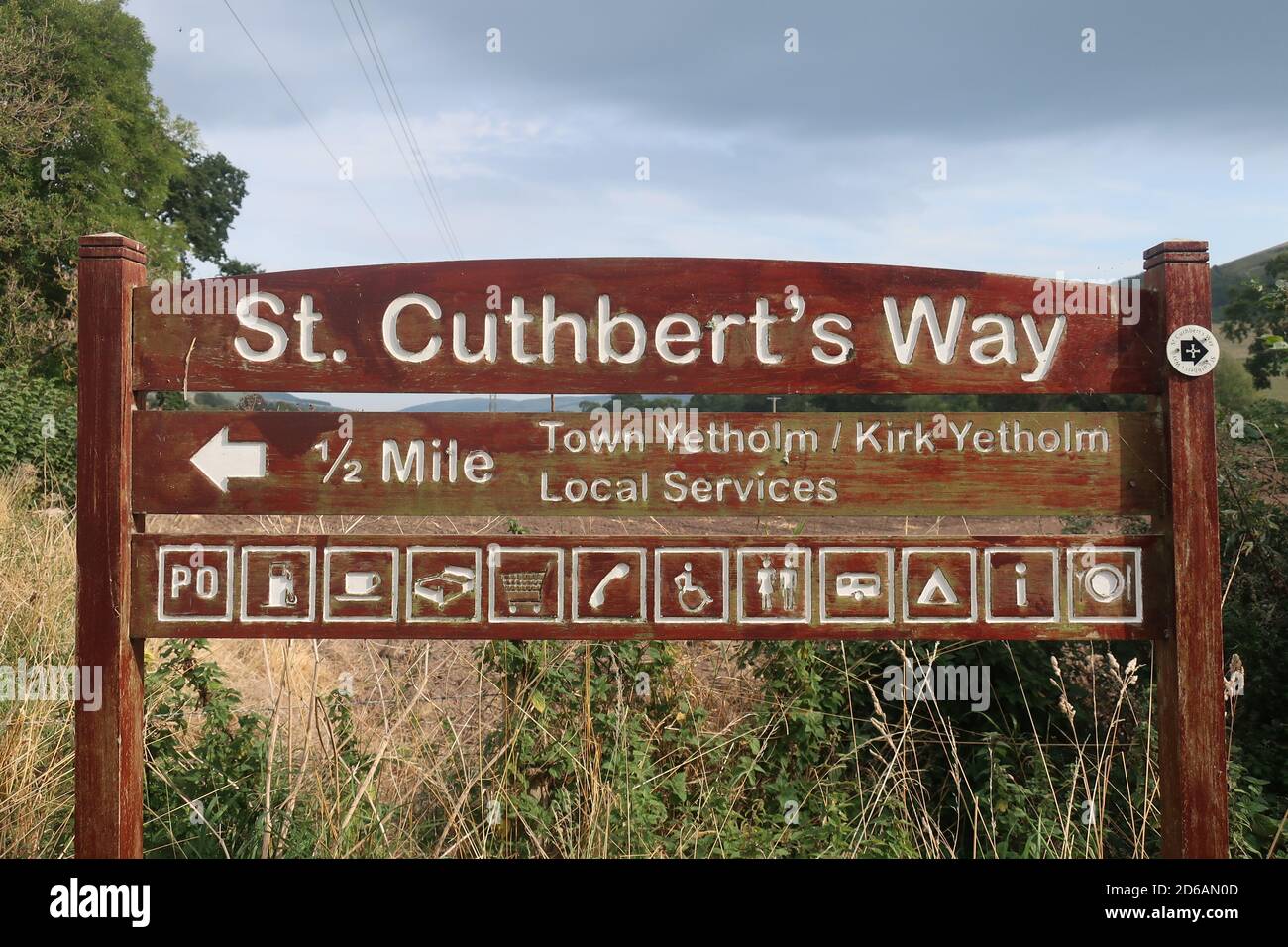 The Anglo-Scottish border. Great Britain. UK Stock Photo - Alamy
