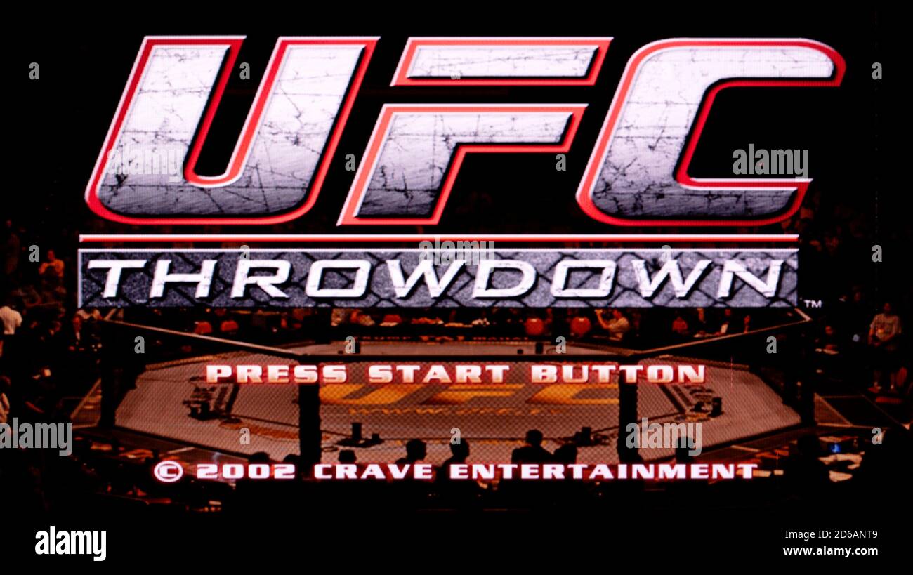 UFC Throwdown - Sony Playstation 2 PS2 - Editorial use only Stock Photo