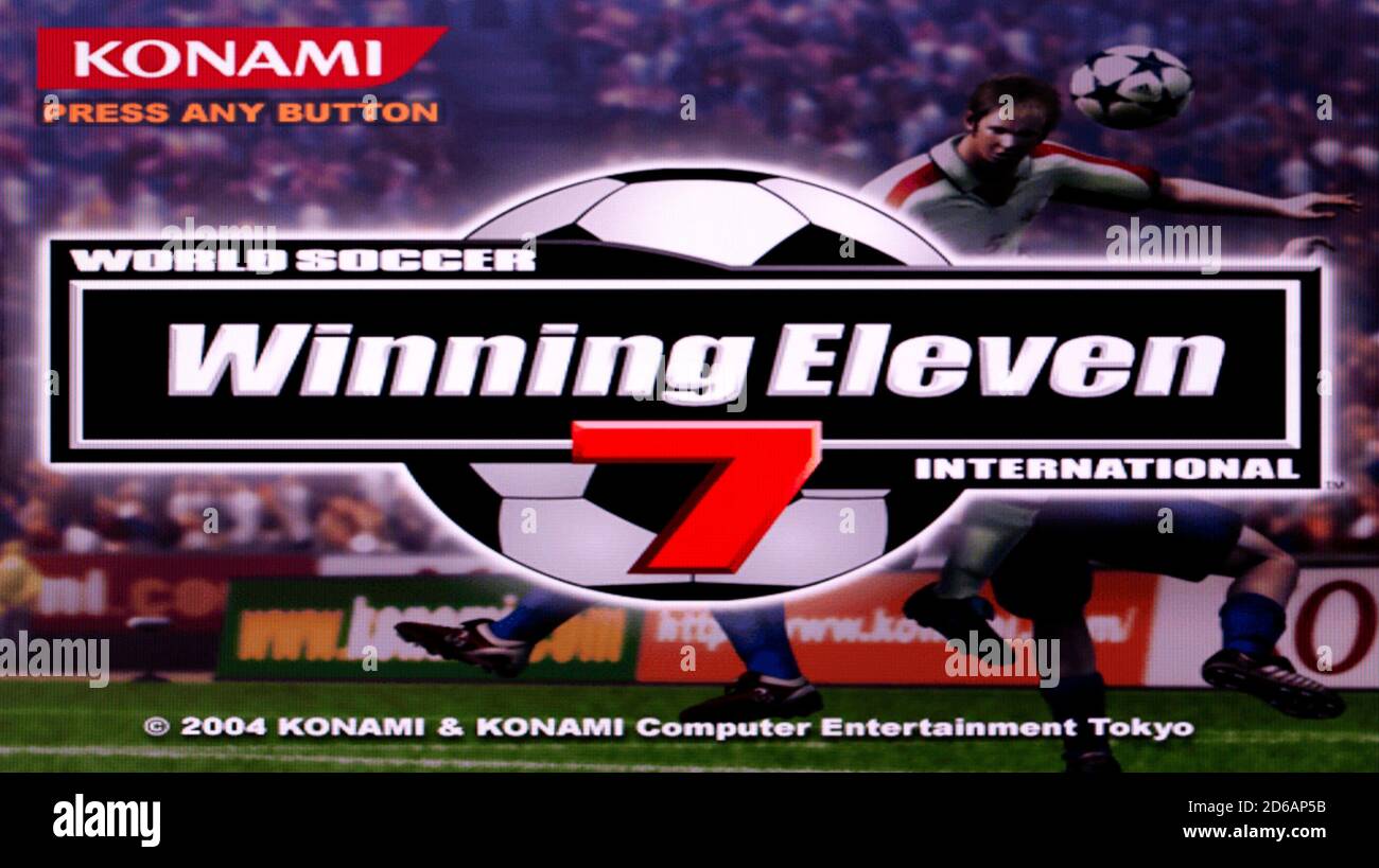 Winning Eleven 7 - Sony Playstation 2 PS2 - Editorial use only Stock Photo