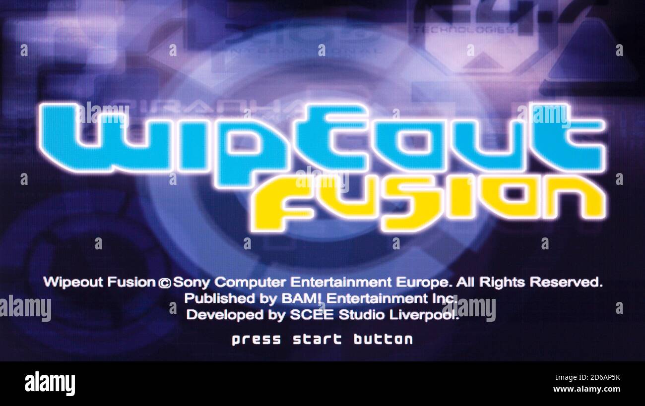 Wipeout Fusion - Sony Playstation 2 PS2 - Editorial use only