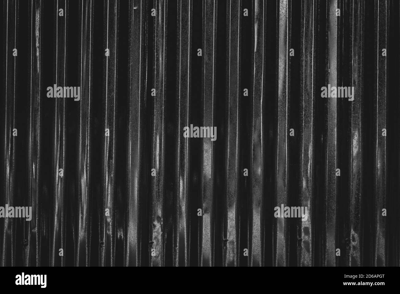 Corrugated zinc sheet Black and White Stock Photos & Images Alamy