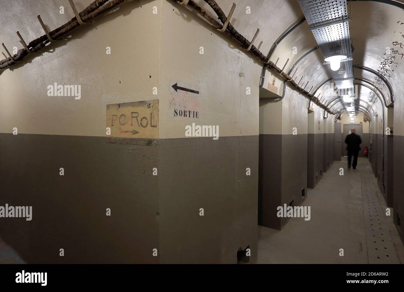 Underground bunker of Colonel Rol-Tanguy of French Resistance Fighters under Musée de la Libération de Paris, Paris Liberation Museum.Paris.France Stock Photo