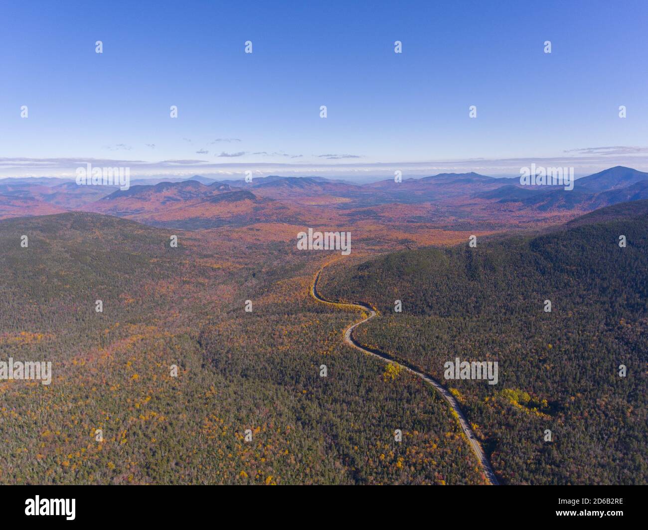 White Mountain National Forest fall foliage on Kancamagus Highway near