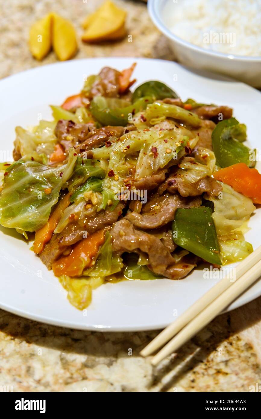 Chinese Cuisine Double Cooked Pork With Cabbage Stock Photo Alamy Chinese Cuisine Double Cooked Pork With Cabbage Stock Photo Alamy
