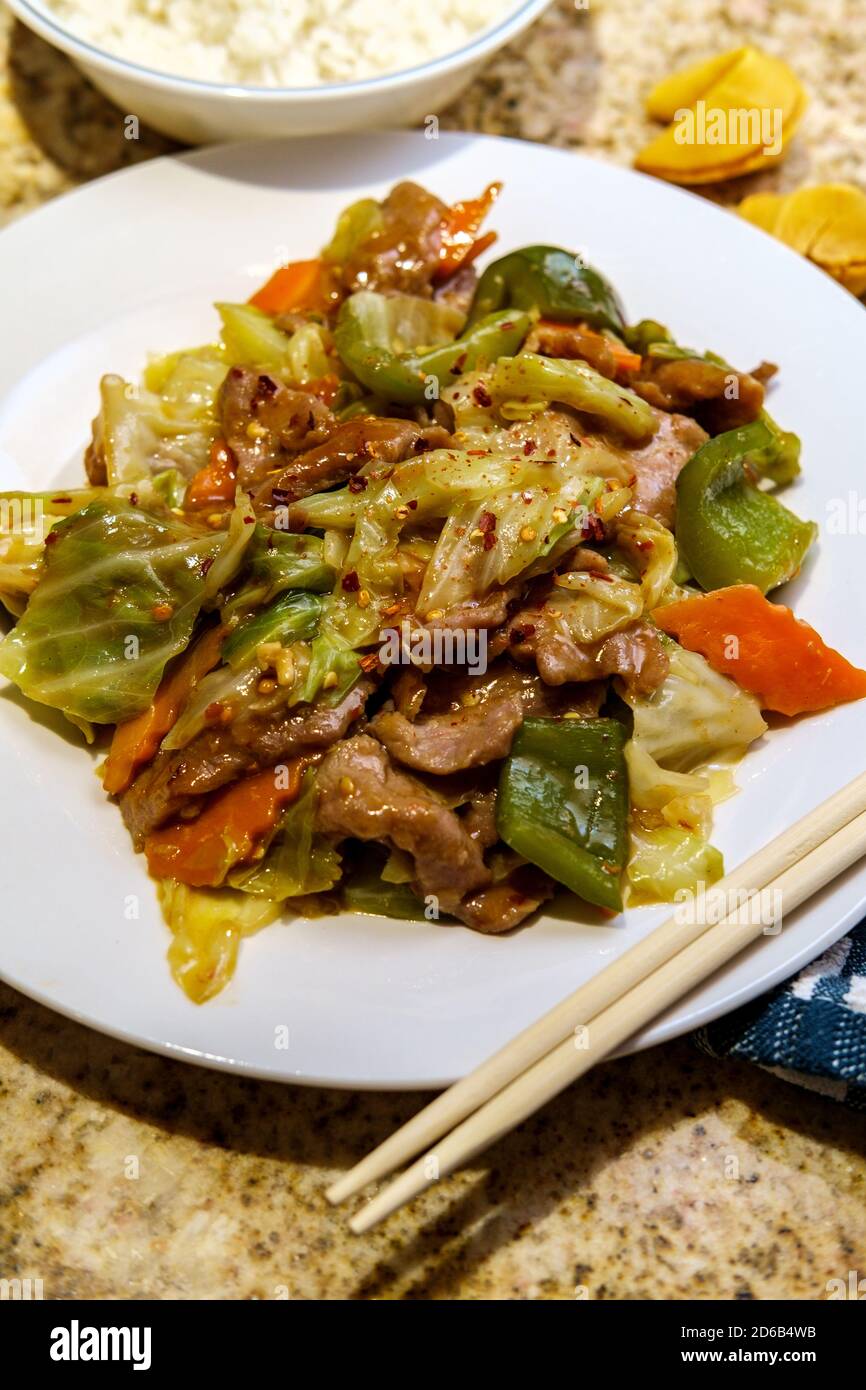 Chinese Cuisine Double Cooked Pork With Cabbage Stock Photo Alamy Chinese Cuisine Double Cooked Pork With Cabbage Stock Photo Alamy