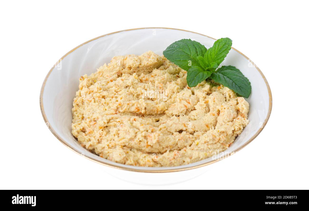 Homemade chicken pate, healthy eating isolated on white Stock Photo Alamy