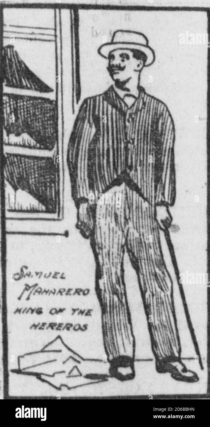 Samuel Maharero portrayed in approximately 1904 Stock Photo Alamy