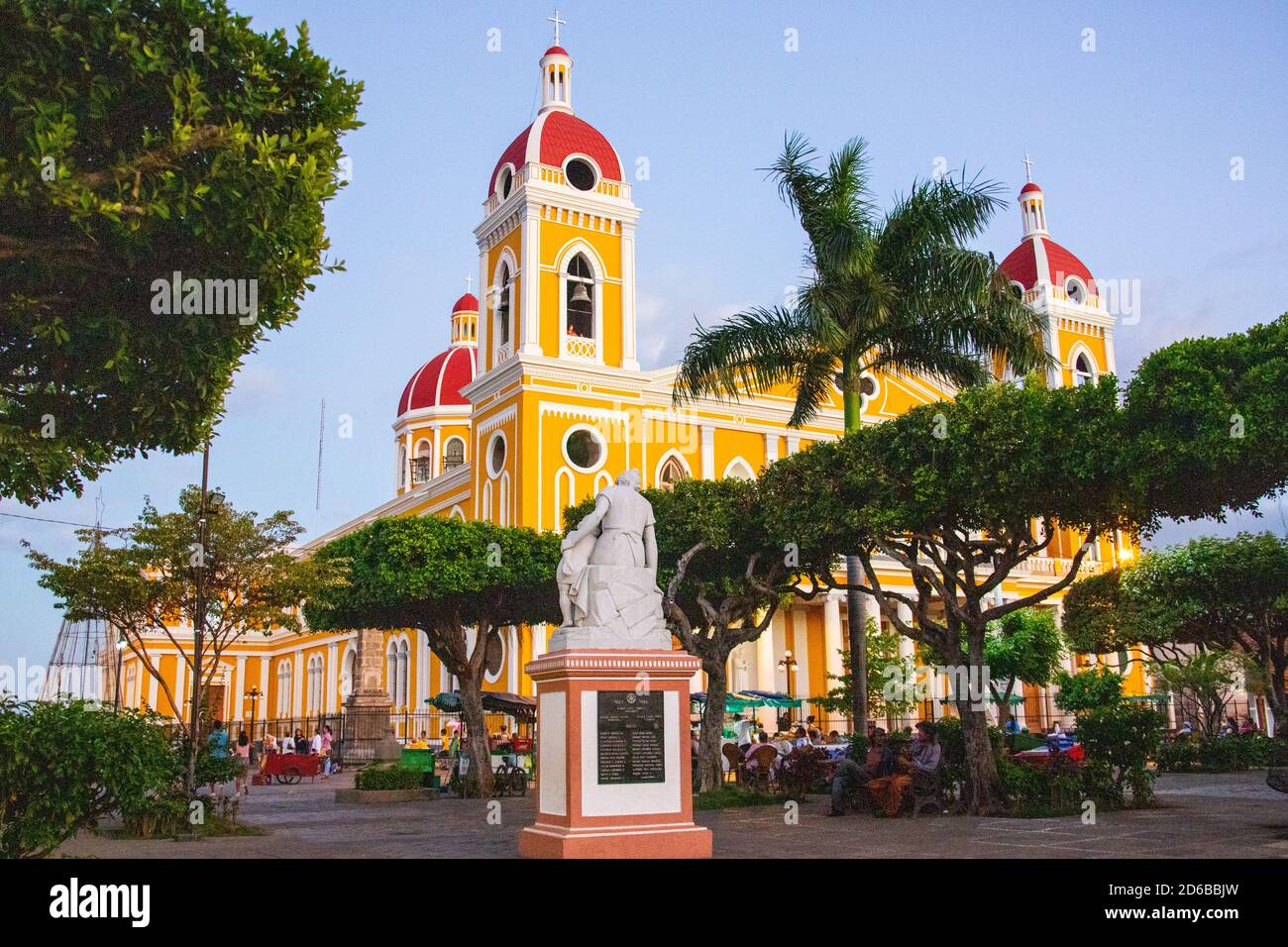 Cathedral of Granada, Iglesia Catedral Inmaculada Concepción de María, Granada, Nicaragua Stock Photo